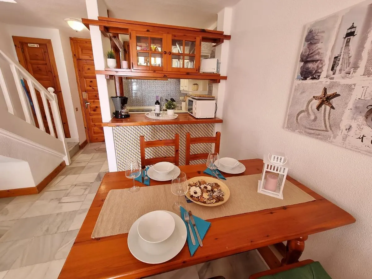 Duplex No 6 Directly At The Sea And Beach, Heated Pool, Wifi, Terrace Playa de las Americas  Apartmán