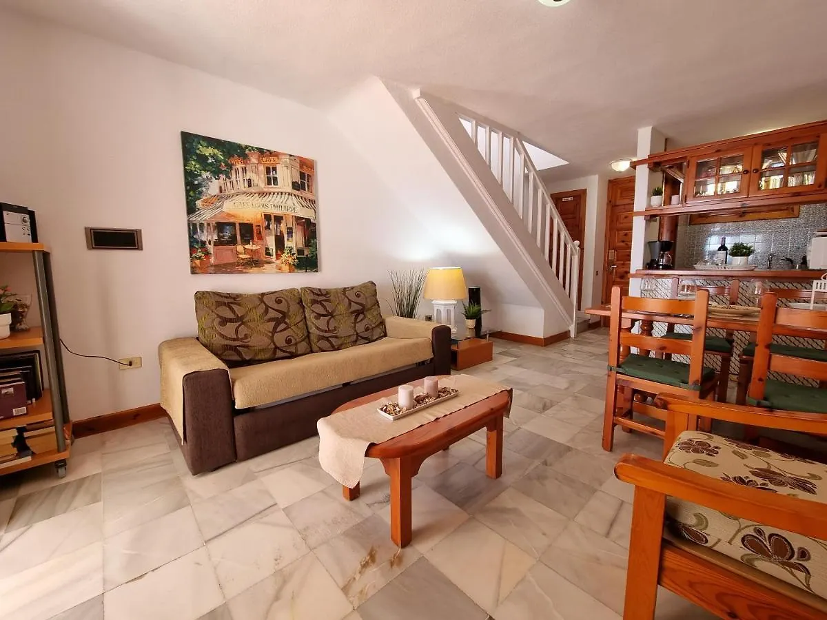Duplex No 6 Directly At The Sea And Beach, Heated Pool, Wifi, Terrace Playa de las Americas  Apartmán